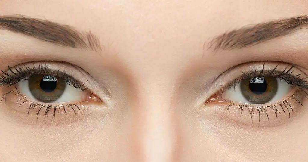 Pair of healthy eyes with clear sclera and vibrant iris color